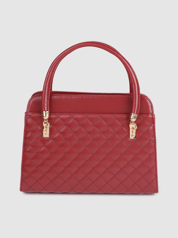 Lino Perros Red Quilted Handheld Bag