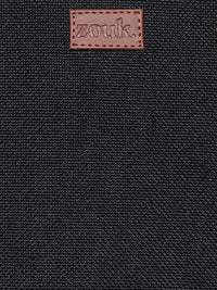 ZOUK Black Solid Vegan Leather Sustainable Laptop Bag