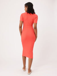 DressBerry Ruched Ribbed Bodycon Dress