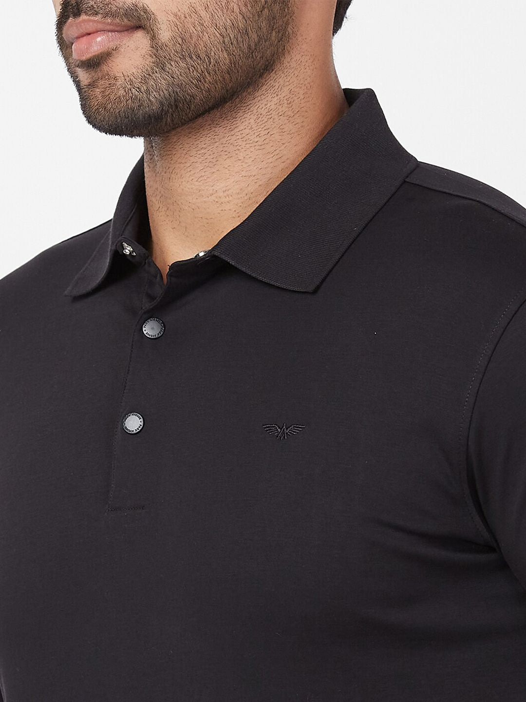 Park Avenue Polo Collar Cotton Slim Fit T-shirt