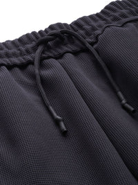 The Indian Garage Co Men Textured Relaxed Tapered Fit Joggers