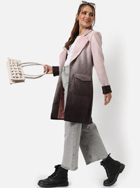 Kampus Sutra Wanita Pink & Brown Design Overcoats