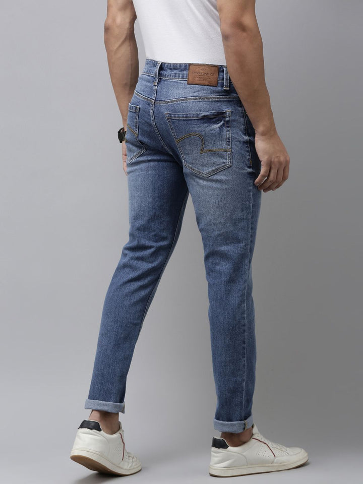 SPYKAR Men Super Skinny Fit Low-Rise Light Fade Stretchable Jeans