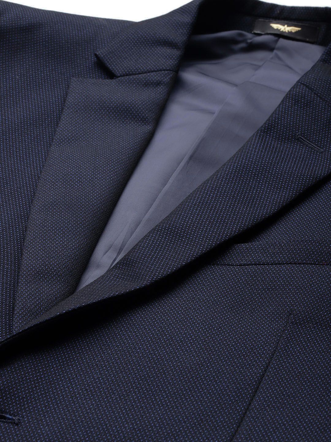 Park Avenue Men Self Design Super Slim Fit Single-Breasted 3-Piece Party Suit