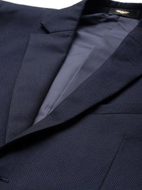 Park Avenue Men Self Design Super Slim Fit Single-Breasted 3-Piece Party Suit