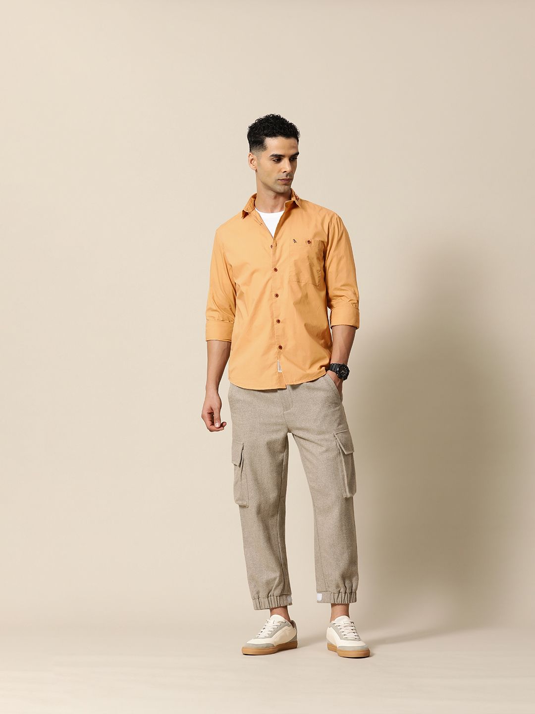 Mr Bowerbird Pure Cotton Tailored Fit Floral Embroidered Casual Shirt