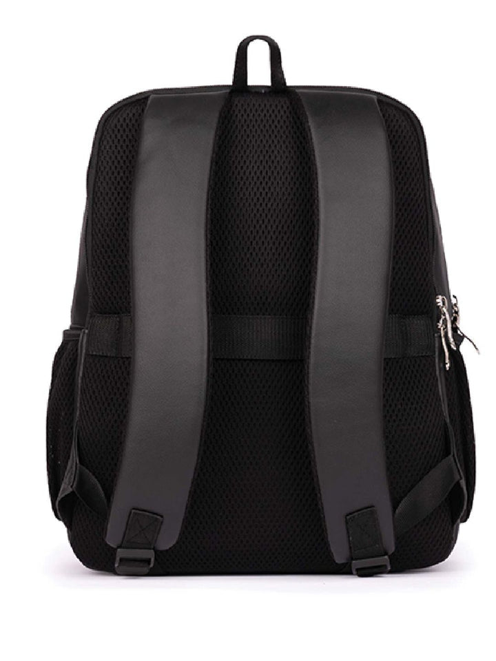 Zouk Women Ethnic Printed Vegan Leather Backpack dengan tali mampatan sehingga 16 inci
