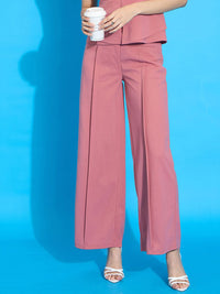 SASSAFRAS worklyf Women Straight Fit High-Rise Trousers