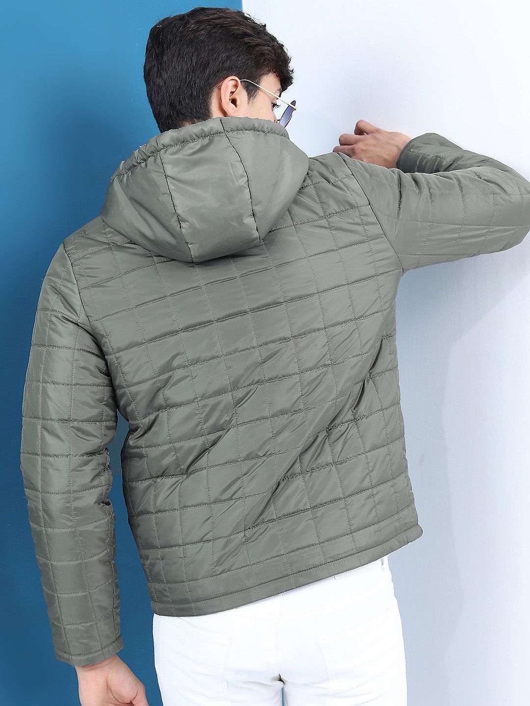 HIGHLANDER Men Olive Green Padded Jacket