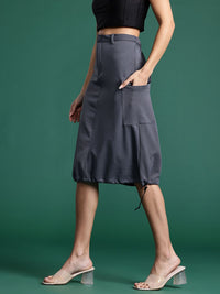 DressBerry Cargo Style Toggled Skirt