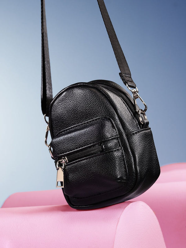 DressBerry Textured Structured Sling Bag