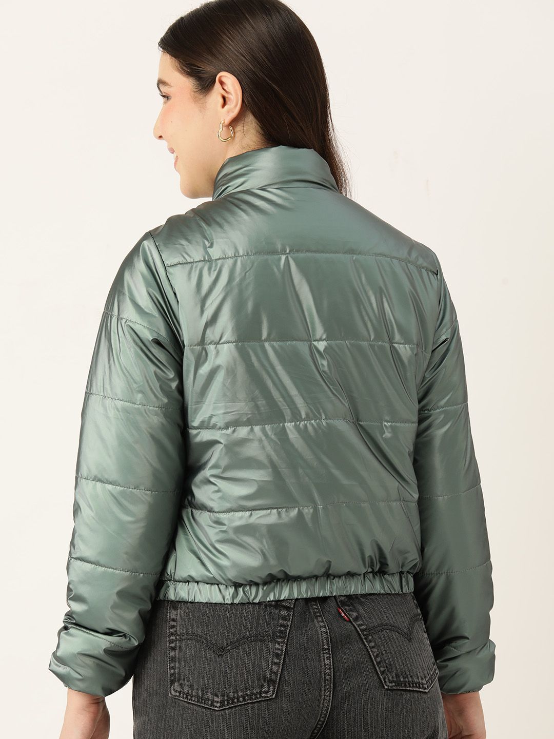 DressBerry Mock Collar Padded Jacket