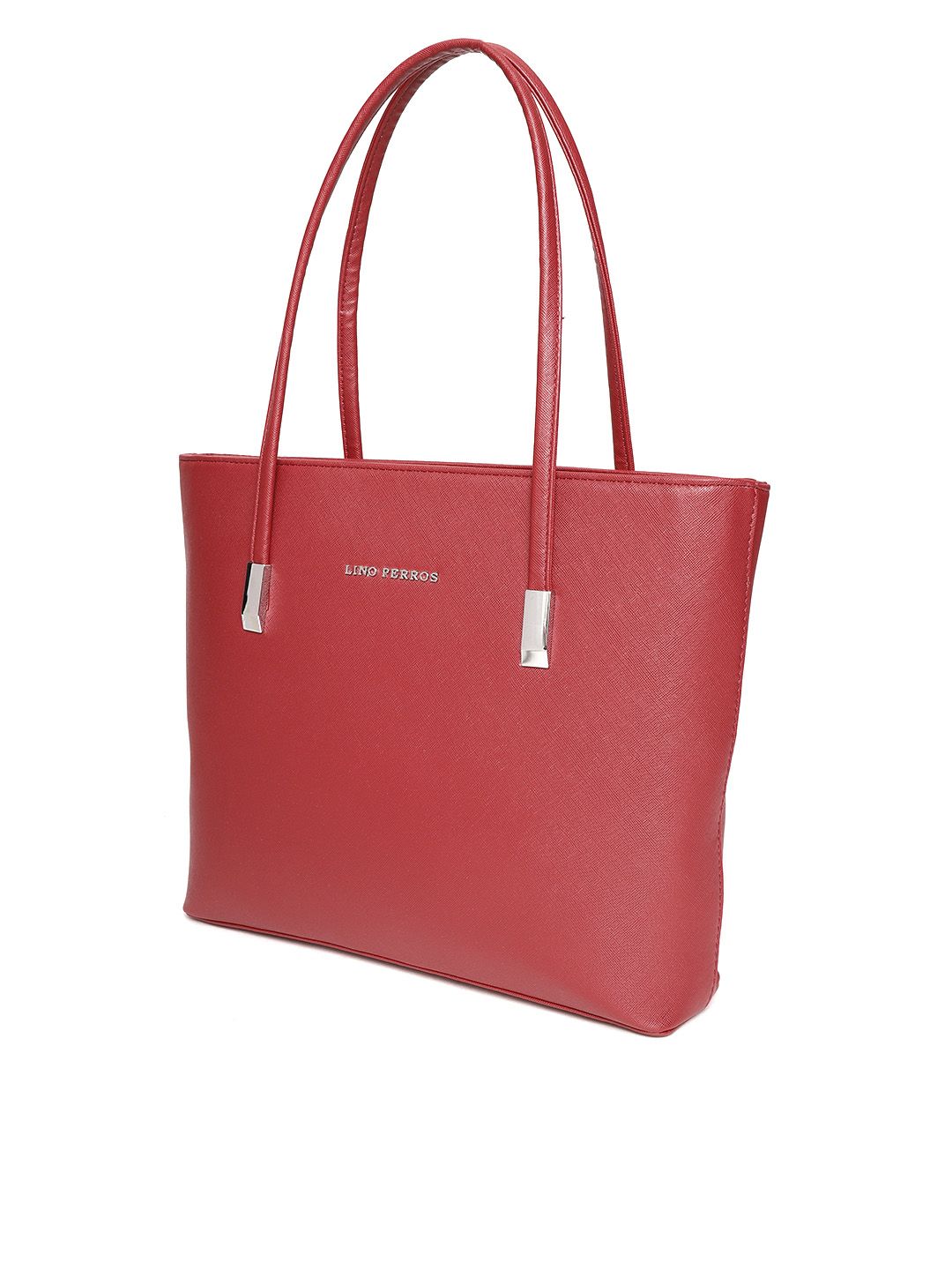 Lino Perros Red Solid Laptop Bag