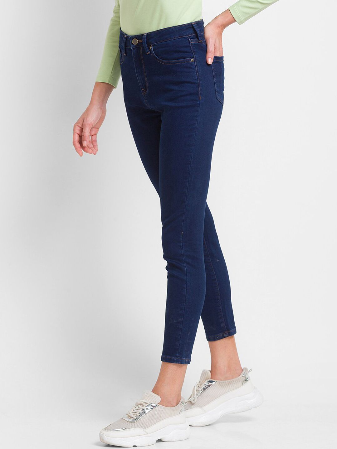 SPYKAR Women Blue Super Skinny Fit High-Rise Jeans
