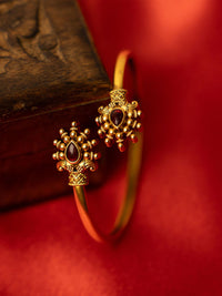 PANASH Wanita Loyang Bersalut Emas Gelang Gaya Bangle
