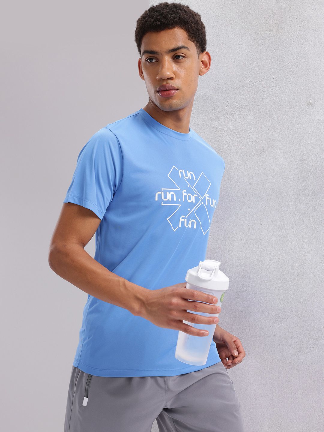 HRX by Hrithik Roshan Brand Logo Print Rapid-Dry Running T-shirt