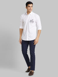 Park Avenue Slim Fit Long Sleeves Cotton Opaque Casual Shirt