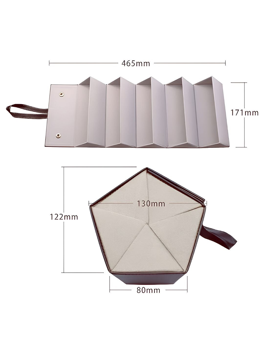 Cortina Brown Water Resistant 4 pockets Sunglass Organiser