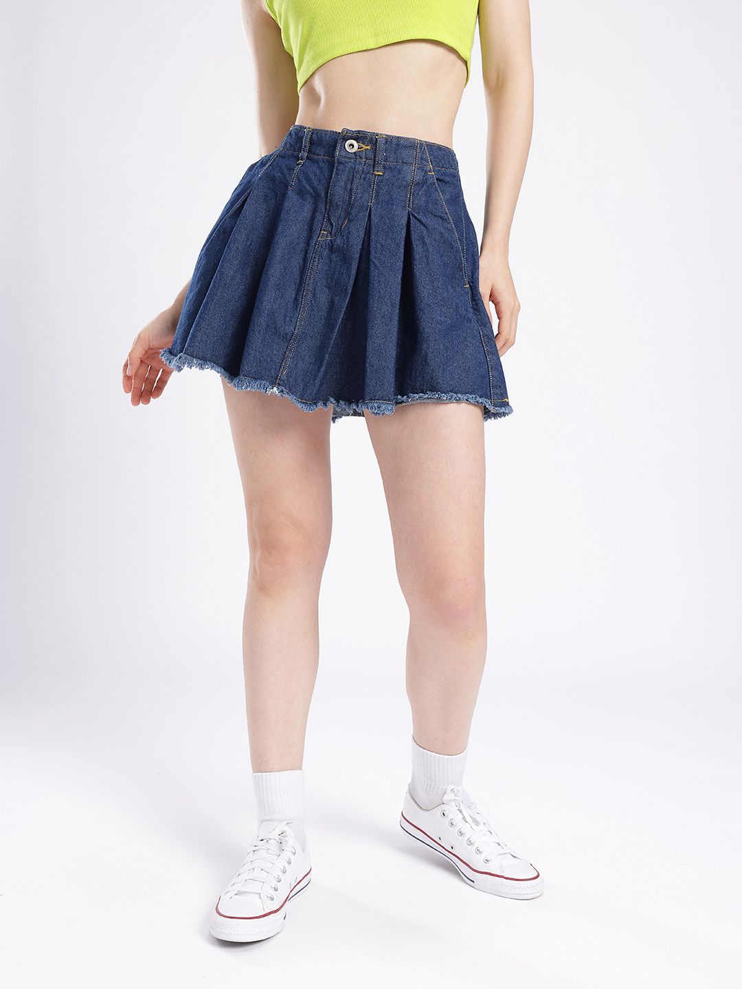 DressBerry Women Street Chic A-line Mini Denim Skirts