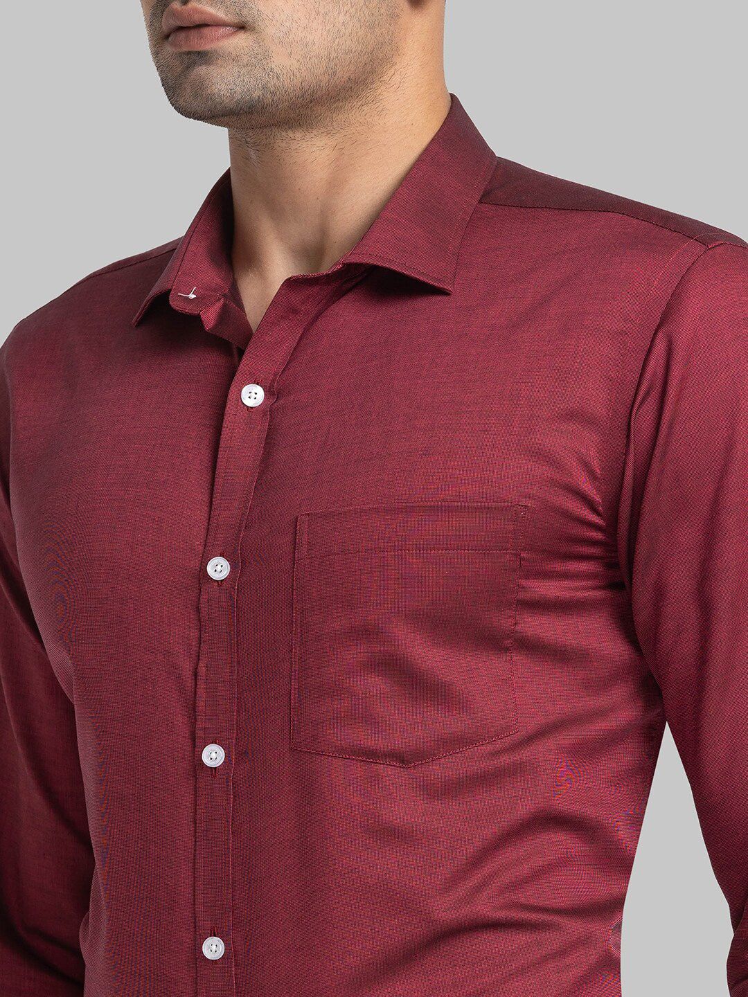 Park Avenue Spread Collar Long Sleeves Organic Cotton Slim Fit Formal Shirt
