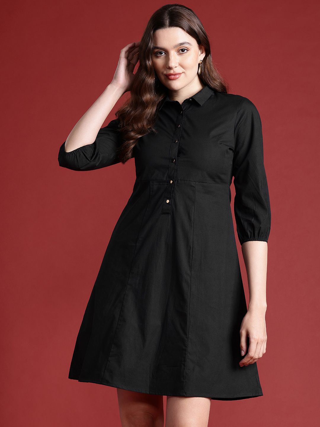 all about you Pure Cotton A-Line Dress