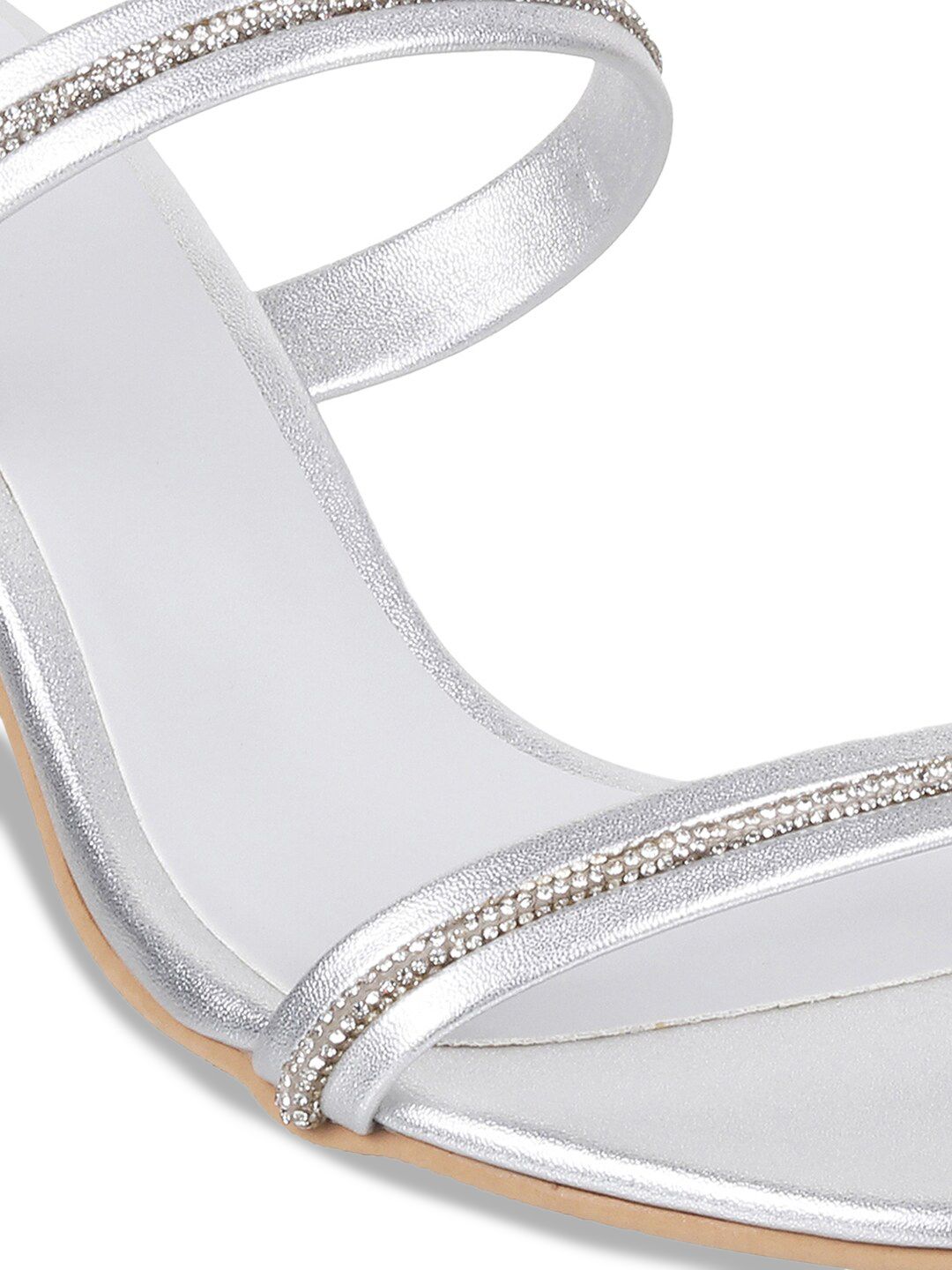 Metro Embellished Strap Block Heels