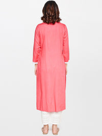 Global Desi Ethnic Motifs Embroidered Mirror Work Kurta