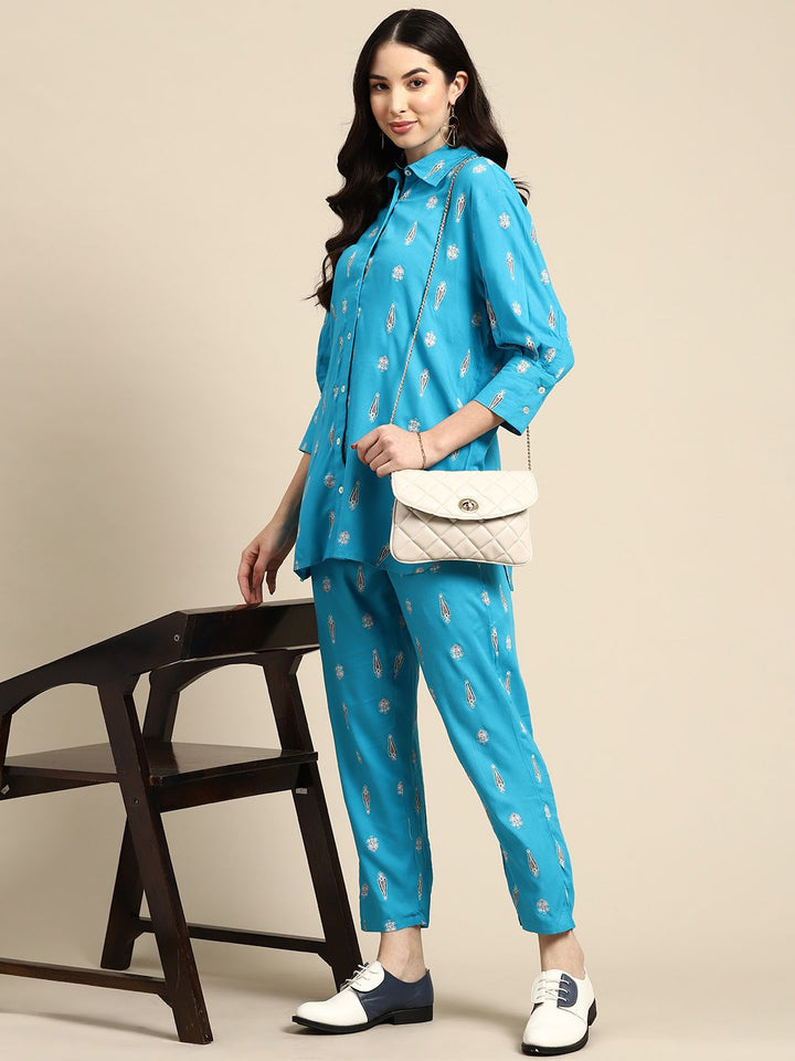 Anouk Ethnic Motifs Printed Regular Kurta with Trousers