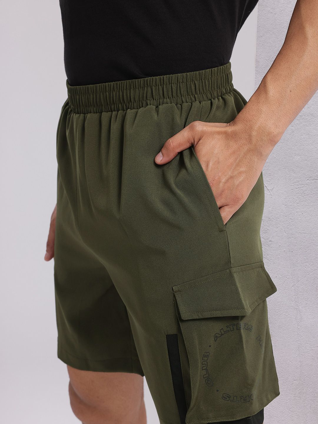 HRX by Hrithik Roshan Men Mid-Rise Cargo-Style Lifestyle Shorts
