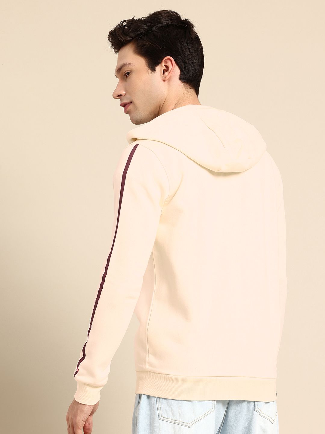 Being Human Brand Logo Printed Hooded Sweatshirt
