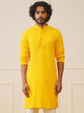 Jompers Ethnic Motifs Embroidered Chikankari Pure Cotton Straight Kurta
