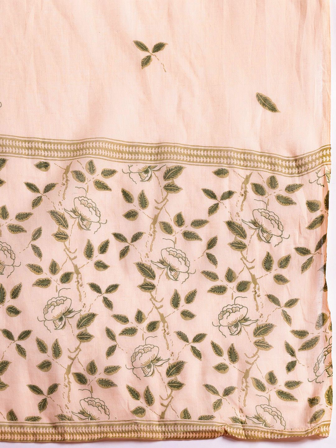 Anouk Floral Printed Regular Pure Cotton Kurta with Trousers & With Dupatta