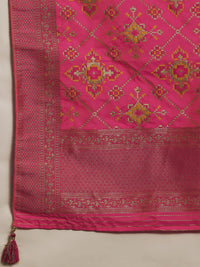 Libas Floral Embroidered Regular Kurta With Trousers & Dupatta