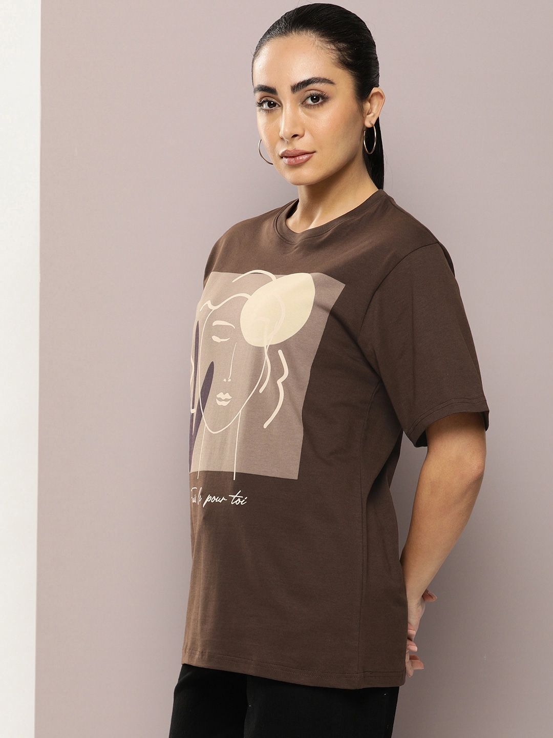 DILLINGER Graphic Printed Oversized Pure Cotton T-shirt