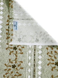 Moda Rapido X KLOTTHE Green & Brown Floral 400 TC Single Bedsheet with 1 Pillow Covers