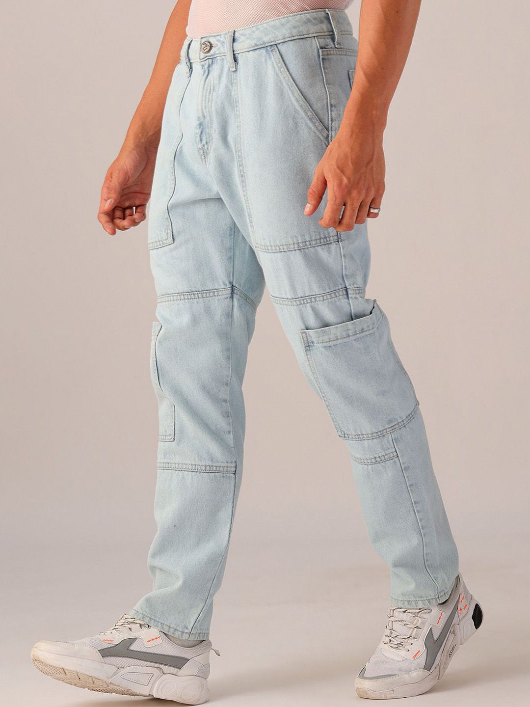 The Indian Garage Co. Men Mid Rise Heavy Fade Clean Look Jeans