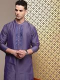 House of Pataudi Jashn Ethnic Motifs Yoke Design Thread Work Indie Florals Kurta