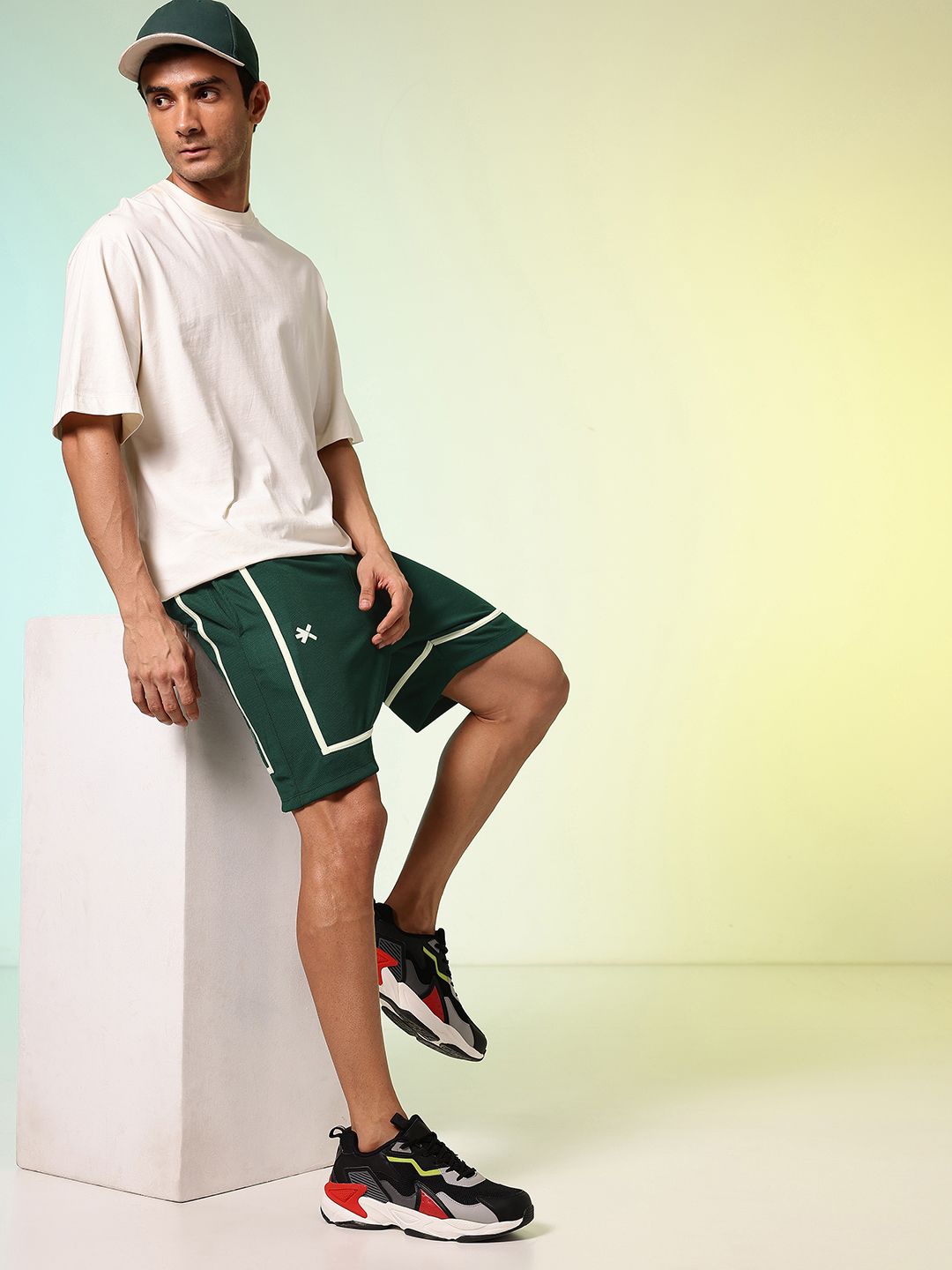 HRX by Hrithik Roshan Men Self Designed Rapid-Dry Shorts