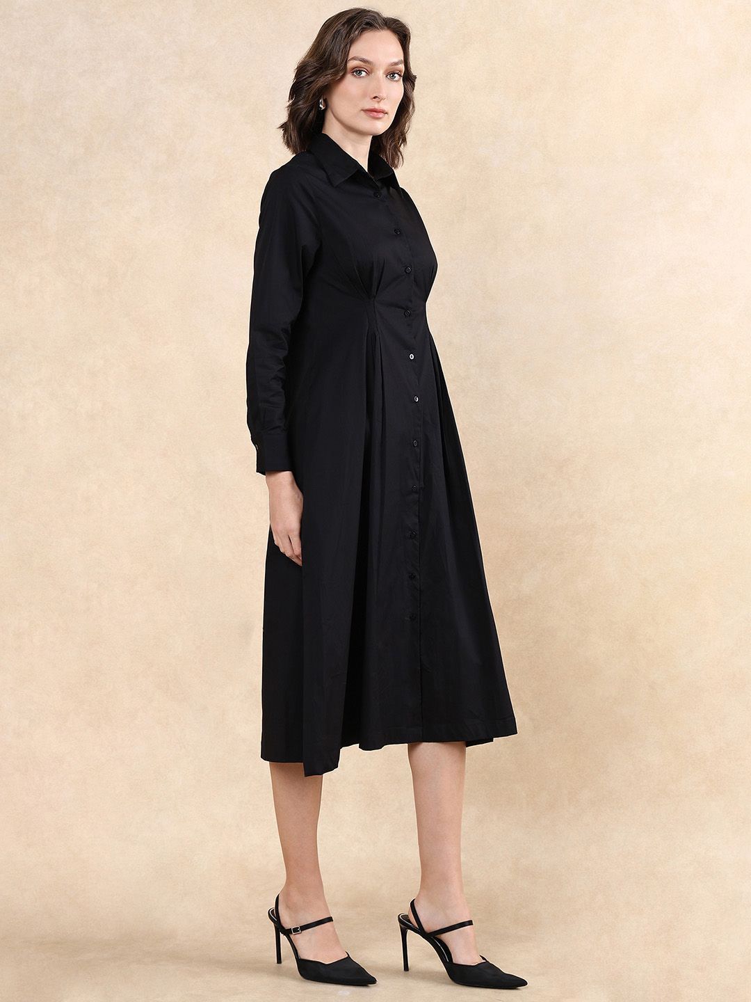 RAREISM Women Fit & Flare Midi Dress