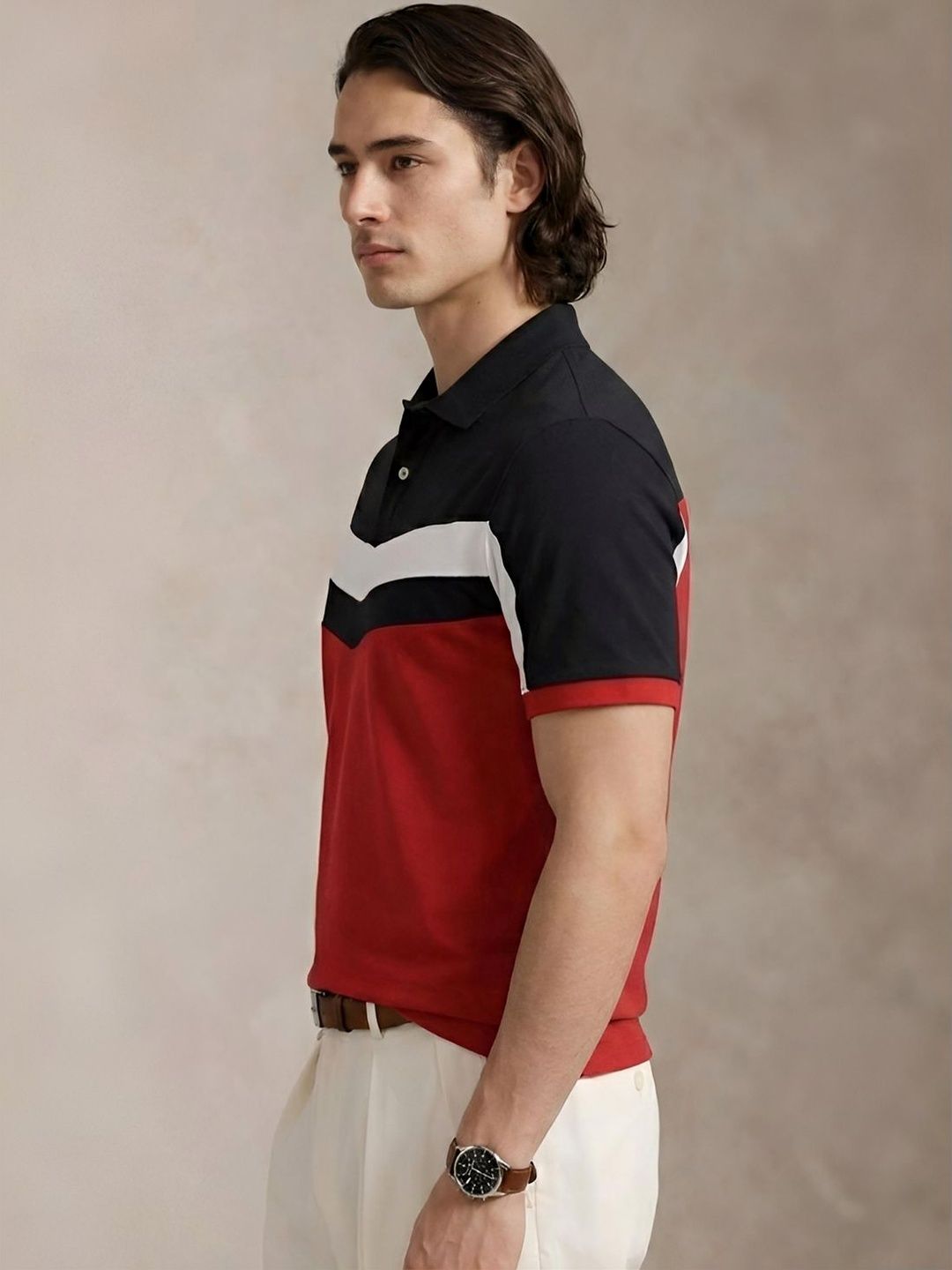 Baju-T Kolar Polo Berkolar ADRO Lelaki