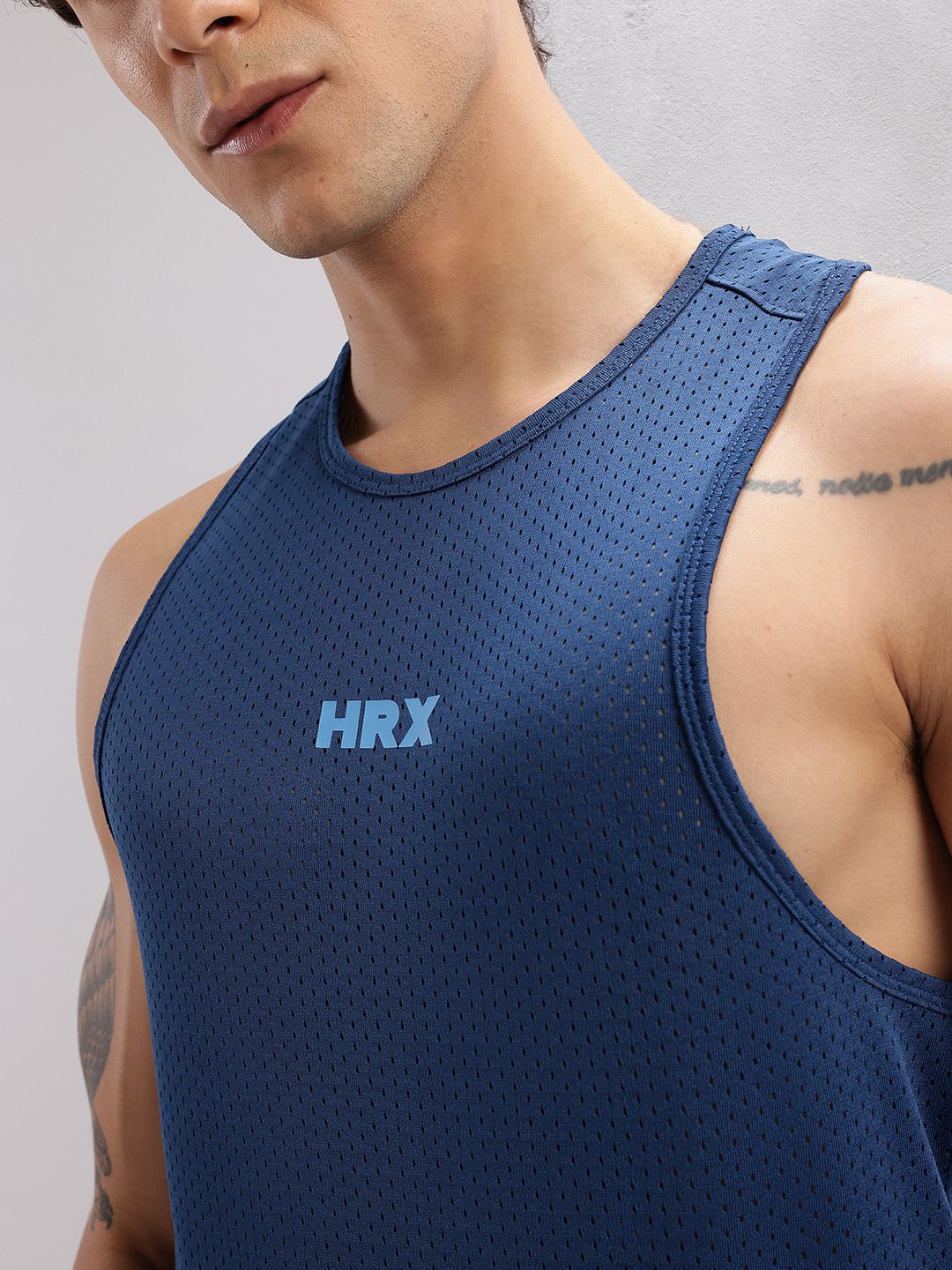 HRX by Hrithik Roshan Perforated Rapid-Dry Training T-shirt