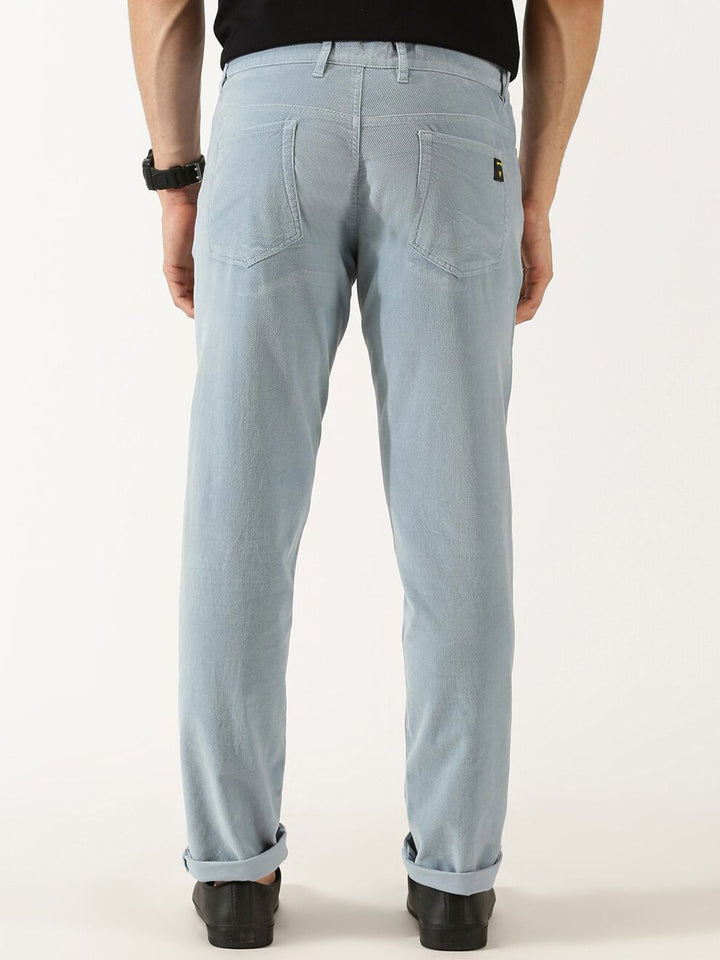 Thomas Scott Men Regular Fit Corduroy Chinos Trousers