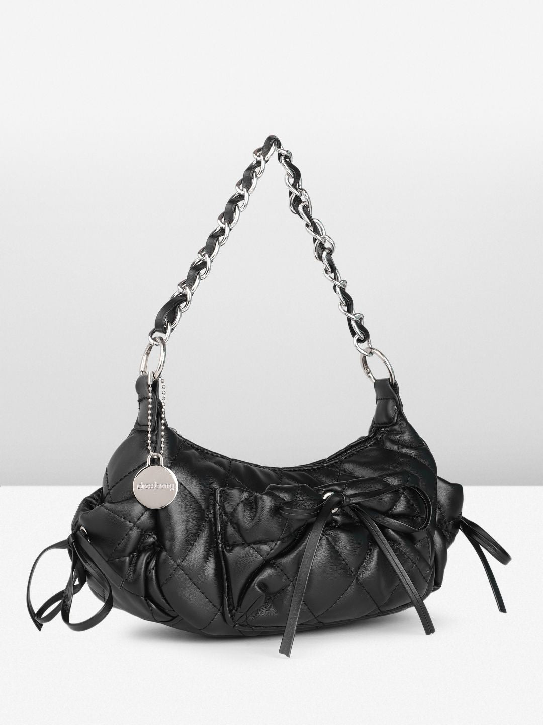 DressBerry Quilted Structured Handheld Bag