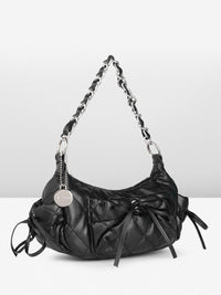 DressBerry Quilted Structured Handheld Bag