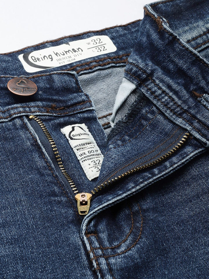 Being Human Men Slim Fit Light Fade Stretchable Jeans