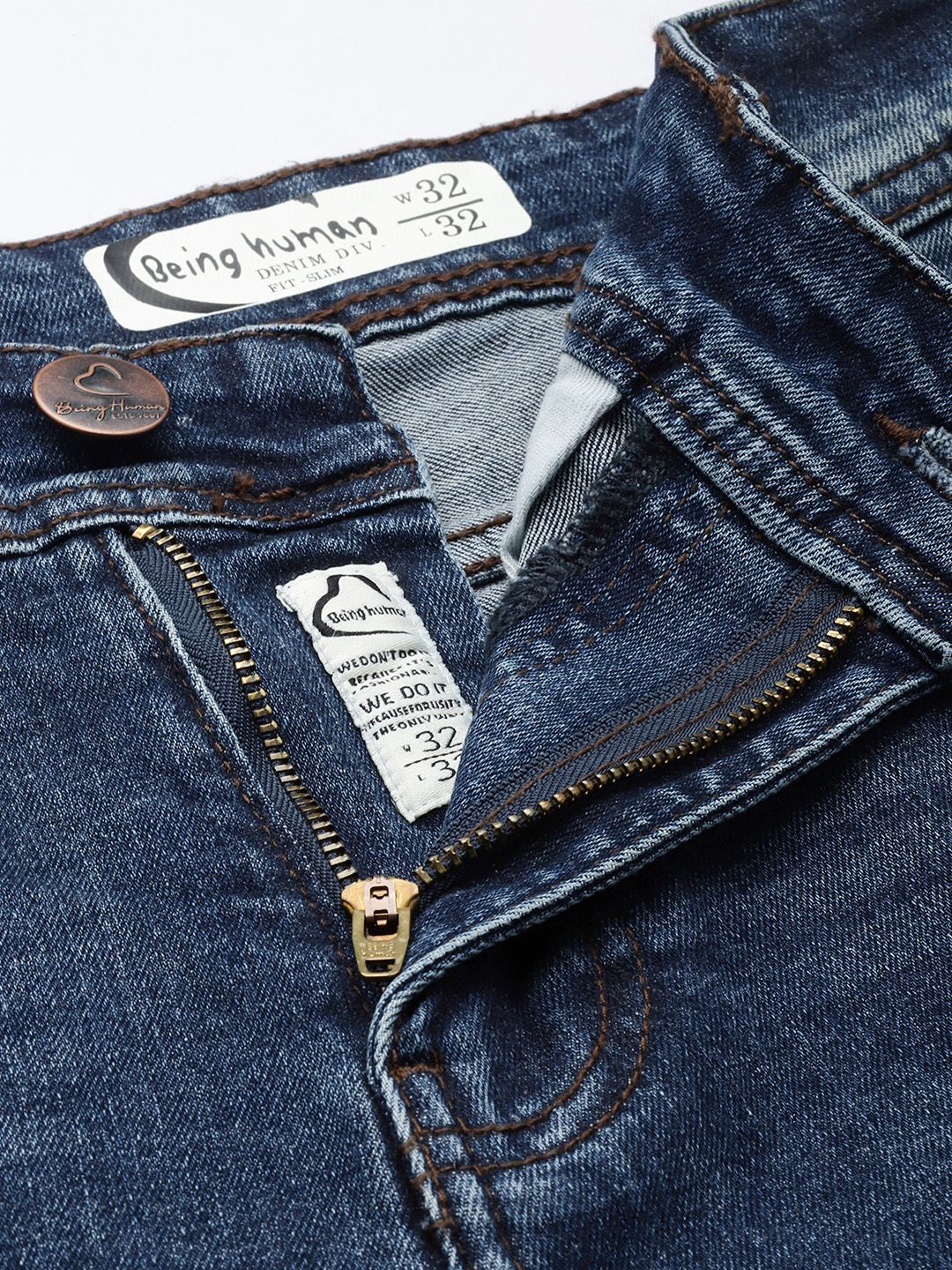 Being Human Men Slim Fit Light Fade Stretchable Jeans