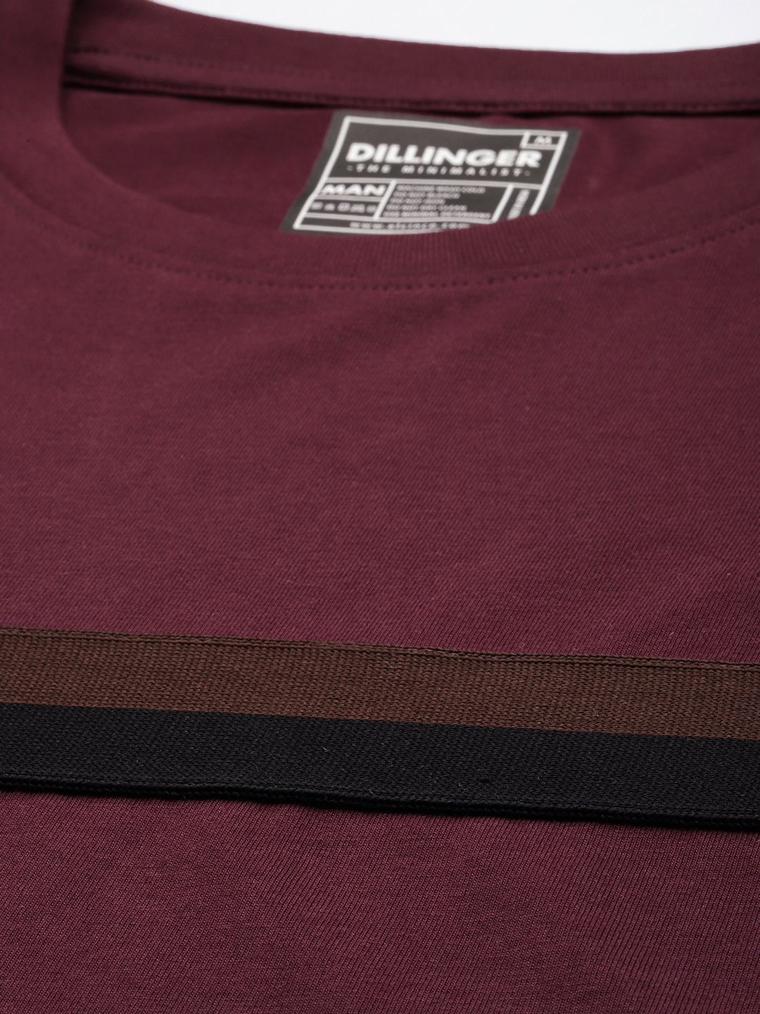 DILLINGER Men Striped Pure Cotton T-shirt