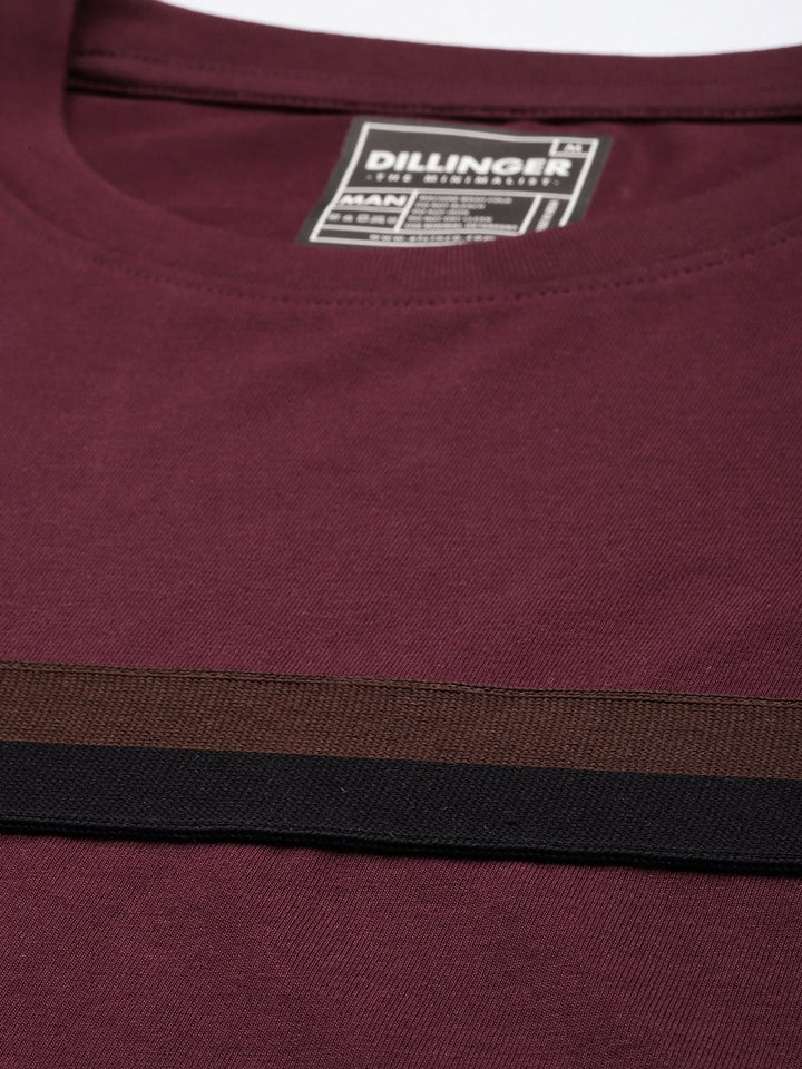 DILLINGER Men Striped Pure Cotton T-shirt