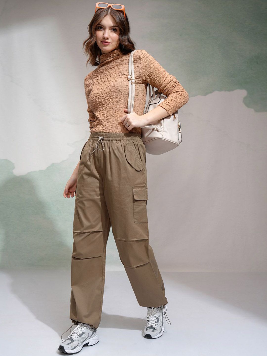 Street By Tokyo Talkies Women Mid Rise Straight Fit Trouser