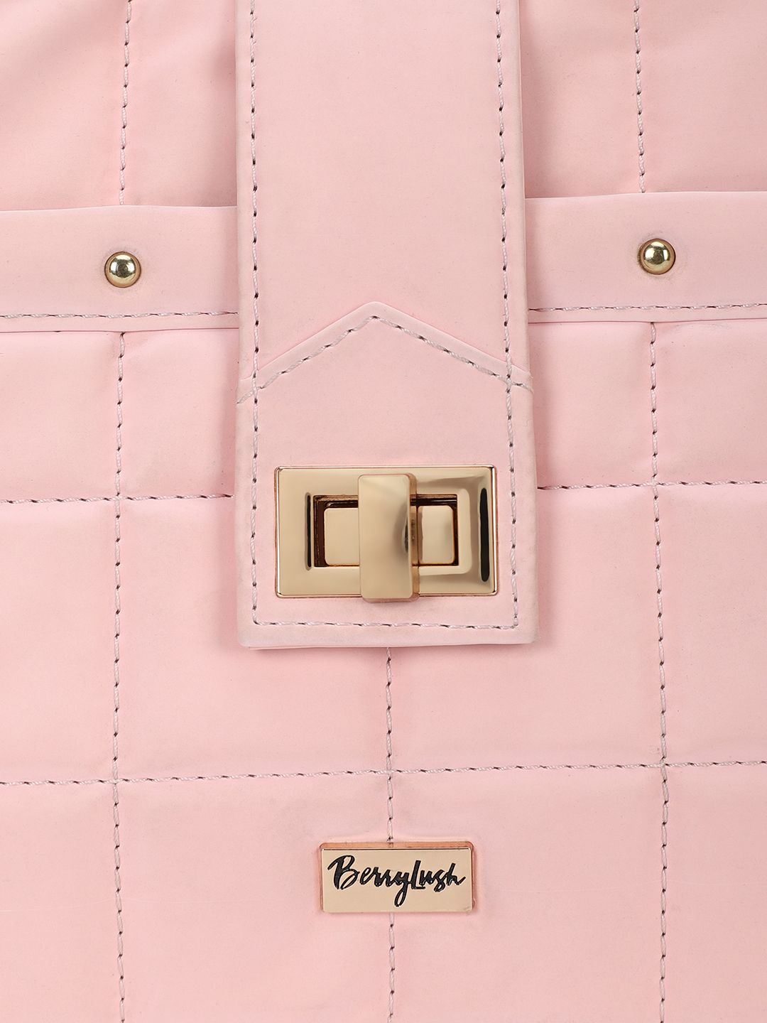 Berrylush Textured Structured Handheld Bag with Quilted